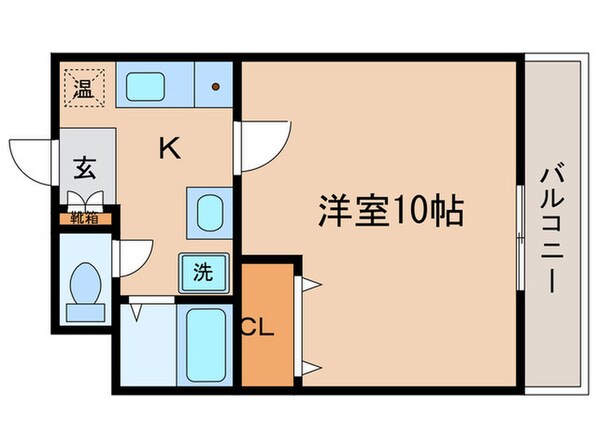 ﾜﾝﾙ-ﾑ草津西矢倉の物件間取画像